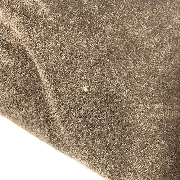 MODA INTERNATIONAL Christie Fit Brown Genuine Leather Suede Flare Pants Size 6 - Picture 8 of 8